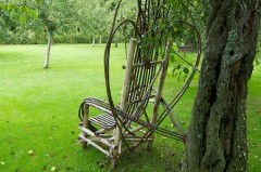 Fauteuil en bois de châtaignier